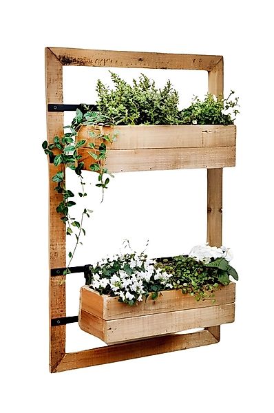 Dekoleidenschaft Blumenkasten "Industrial" aus Holz mit günstig online kaufen