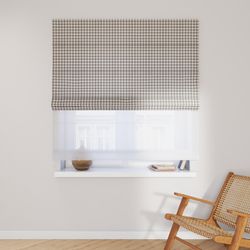 Dekoria Doppelraffrollo Duo, grau-ecru , 130 x 170 cm günstig online kaufen