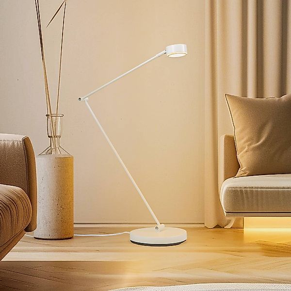 Lindby Stehlampe Jyla, weiß, 2700K, GX53, Eisen günstig online kaufen