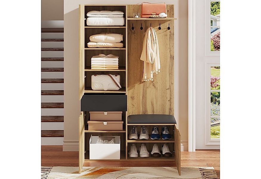 BlingBin Garderobenschrank Garderoben-Set Kleiderschrank Flurschrank (1-St. günstig online kaufen