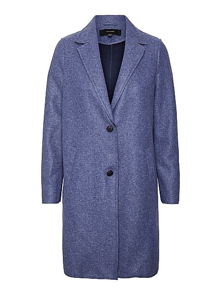 VERO MODA Lange Mantel Damen Blau günstig online kaufen