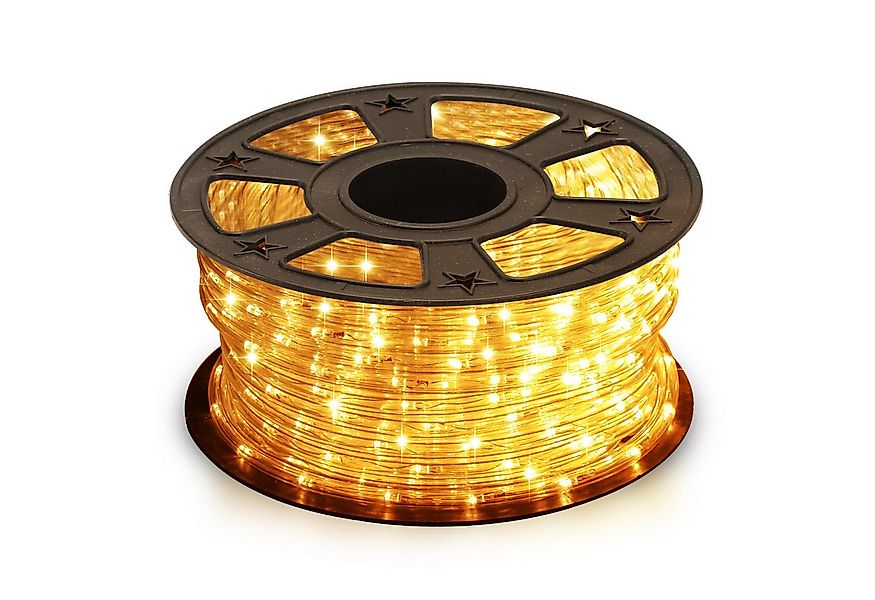 Clanmacy Lichterschlauch LED Lichtschlauch WarmWeiß Außen Lichterkette Part günstig online kaufen
