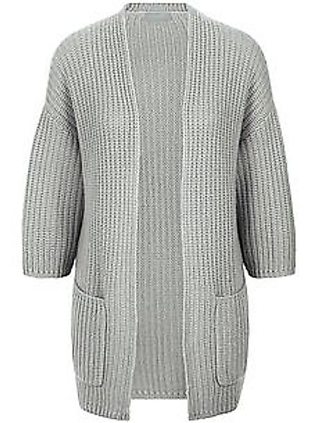 Strickjacke 3/4-Arm Peter Hahn grau günstig online kaufen