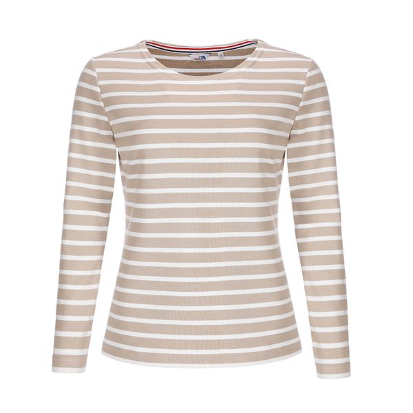 modAS Langarmshirt Damen Langarm-Shirt mit Streifen günstig online kaufen