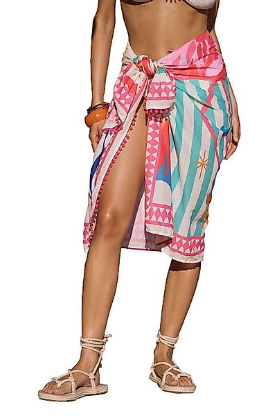 Love & Roses Strandrock Love & Roses Mide-Strandsarong Cover-up, Regular (1 günstig online kaufen