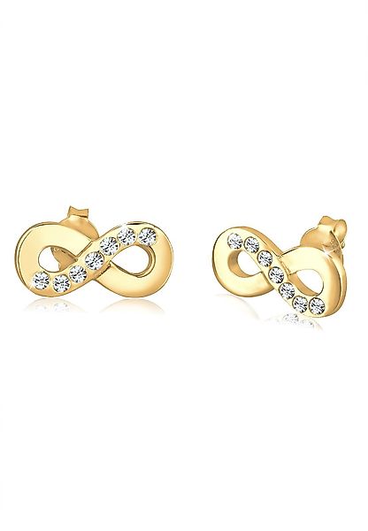 Elli Paar Ohrstecker Infinity Symbol Kristalle günstig online kaufen