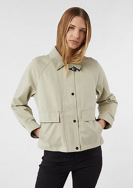 comma Winterjacke Outdoor-Jacke Kurze Baumwollmix-Jacke mit Cord-Kragen günstig online kaufen