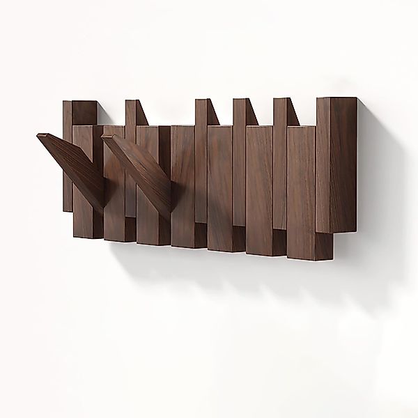 BlingBin Garderobenleiste 6 Haken Holzgarderobe, Wandgarderobe, günstig online kaufen