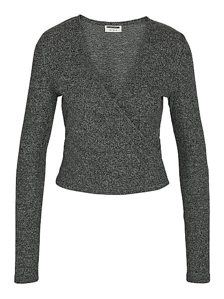 Noisy may Shirttop V-Neck Wrap Langarm günstig online kaufen