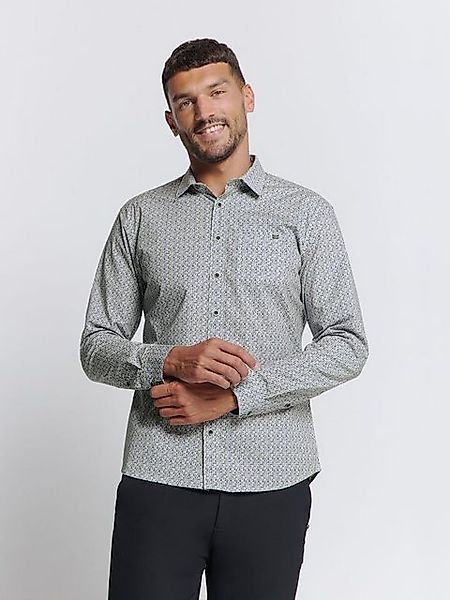 NO EXCESS Langarmhemd – Bedrucktes Stretch-Shirt für Herren günstig online kaufen