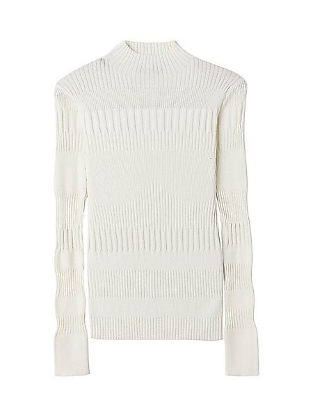 GOBI Cashmere Stehkragenpullover Hochgeschlossener Rippenpullover aus Baumw günstig online kaufen