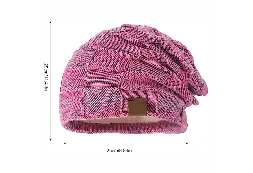 Coonoor Strickmütze 29*25 cm Herbst-Winter Strickmütze mit Fleece warme und günstig online kaufen