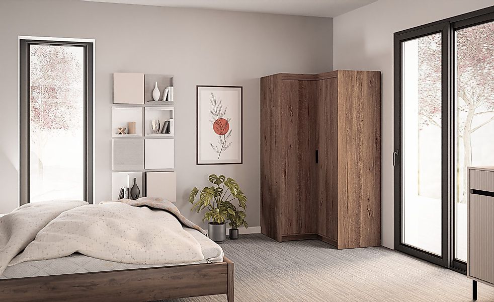 Beautysofa Eckschrank ELENA 2D 2-Türig mit günstig online kaufen