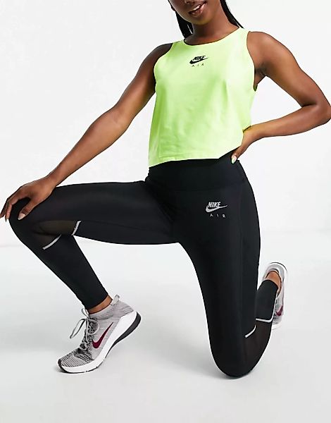 Nike Air Running – Dri-FIT – 7/8-Leggings in Schwarz günstig online kaufen