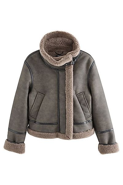 Next Pilotenjacke Pilotenjacke mit Borgfutter, Kurzgröße (1-St) günstig online kaufen