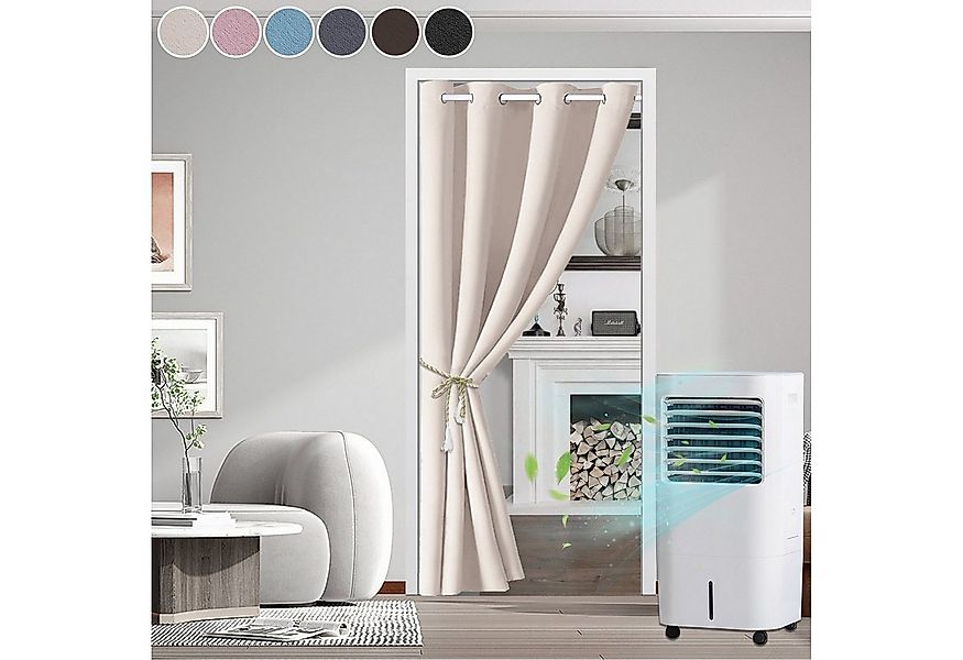 Rosnek Türvorhang Verdunkelung Thermo Türvorhang, Schlafzimmer Wohnzimmer G günstig online kaufen