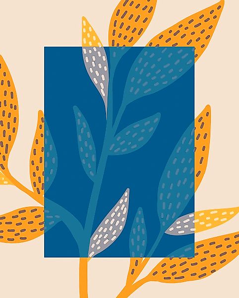 Komar Bild "Illustration Colorful Foliage" Natur 1 Stk. tlg. Wandbild zur D günstig online kaufen