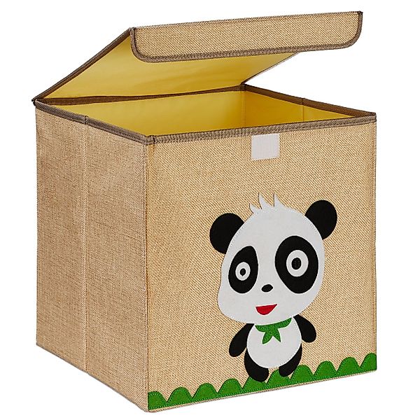 relaxdays Aufbewahrungsbox für Kind, Panda günstig online kaufen
