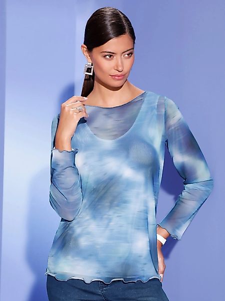 creation L 2-in-1-Shirt "Mesh-Shirt" 1 Stk. tlg. günstig online kaufen
