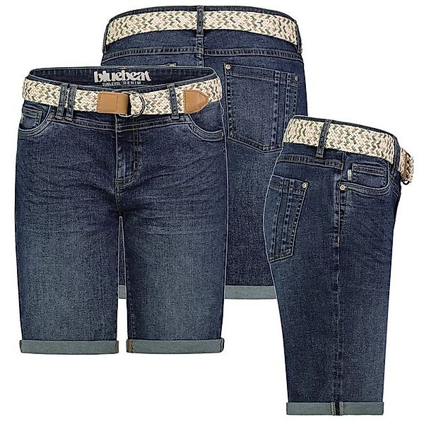 SUBLEVEL Bermudas Damen Jeans Shorts Bermuda Kurze Hose Shorts Short Denim günstig online kaufen