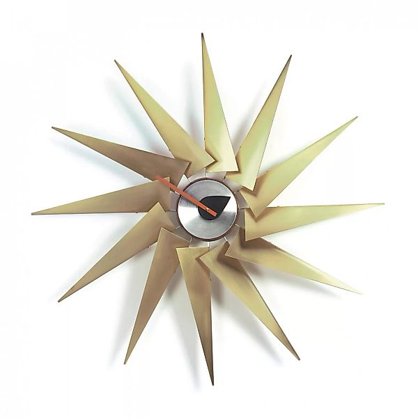 Vitra - Turbine Clock Nelson Wanduhr - messing/aluminium/Ø76.5cm günstig online kaufen