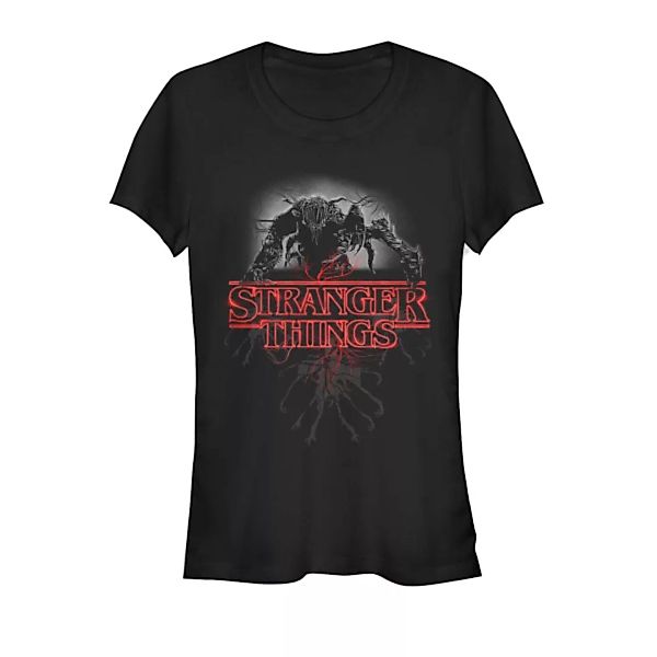 Netflix - Stranger Things - Demogorgon Logo Demo Glow - Frauen T-Shirt günstig online kaufen