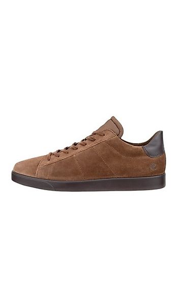 Ecco Street Lite (Premium-Leder und Wildleder) cognacbraun Herren Sneaker günstig online kaufen
