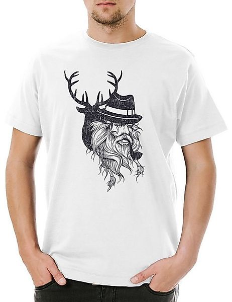 Urban Backwoods Print-Shirt Urban Backwoods Odin Hipster Deer Herren T-Shir günstig online kaufen