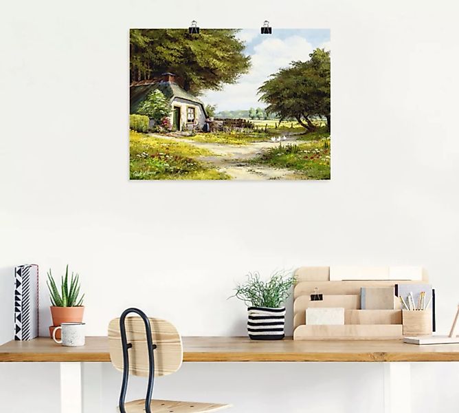 Artland Wandbild "Bauernhaus", Garten, (1 St.) günstig online kaufen