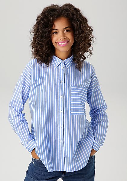 Aniston CASUAL Hemdbluse im Streifen-Dessin günstig online kaufen