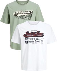 Jack & Jones PlusSize Print-Shirt (2er-Pack) günstig online kaufen