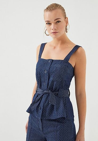 Just Like You Blusentop Breite Bluse mit gepunkteten Trägern günstig online kaufen