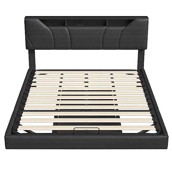 PXloue Polsterbett LED hydraulisches Doppelbett (inkl günstig online kaufen