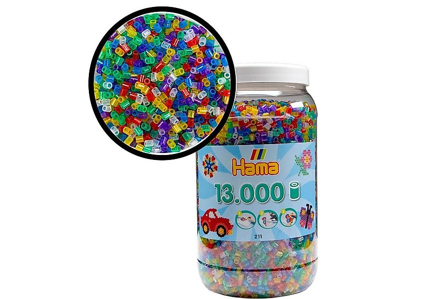 Hama Perlen Bügelperlen HAMA 13.000 Bügelperlen Midi - Ausführung: Glitter günstig online kaufen