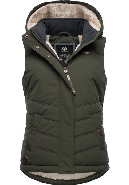 Ragwear Steppweste "Hesty" Wasserdichte Outdoor-Weste mit abnehmbarer Kapuz günstig online kaufen