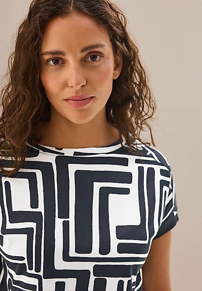 Cecil T-Shirt, mit All-Over Print günstig online kaufen