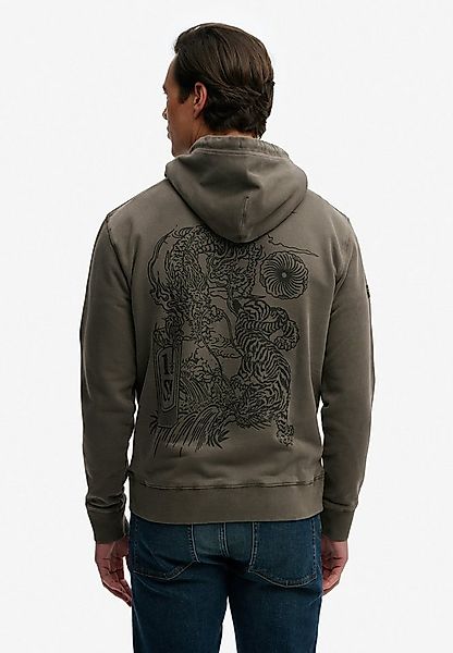 Superdry Kapuzensweatshirt TOKYO NARRATIVE LOOSE HOOD mit coolem Tattoo-Pri günstig online kaufen