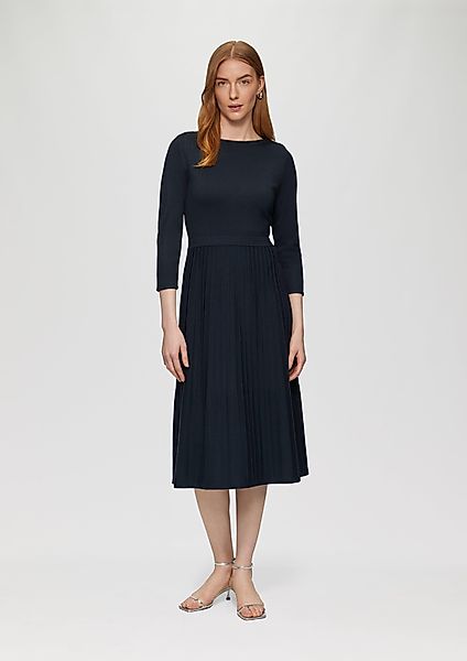 s.Oliver BLACK LABEL Maxikleid Tailliertes Strickkleid günstig online kaufen