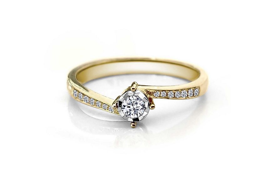 Adam & Eve Verlobungsring Brillantring 585/- Gelbgold 0,15 ct. günstig online kaufen