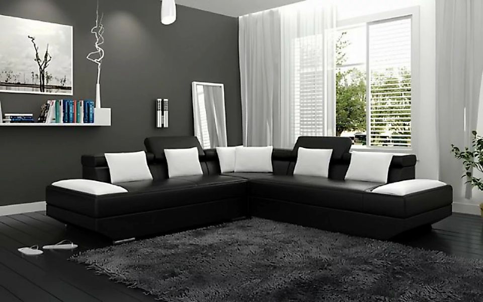 JVmoebel Ecksofa Wohnlandschaft Polster Ecke Eck Sofa Couch Garnitur Landsc günstig online kaufen