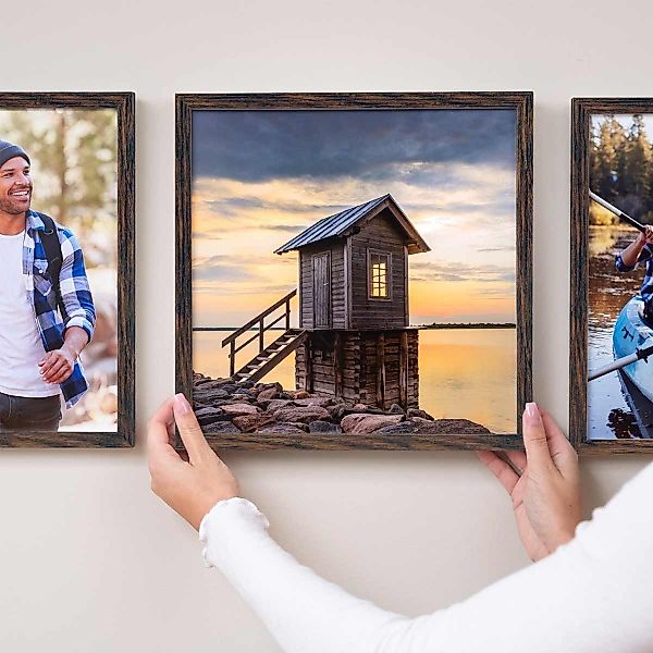 PHOTOLINI Bilderrahmen Poster-Einzelrahmen Modern Schmal günstig online kaufen