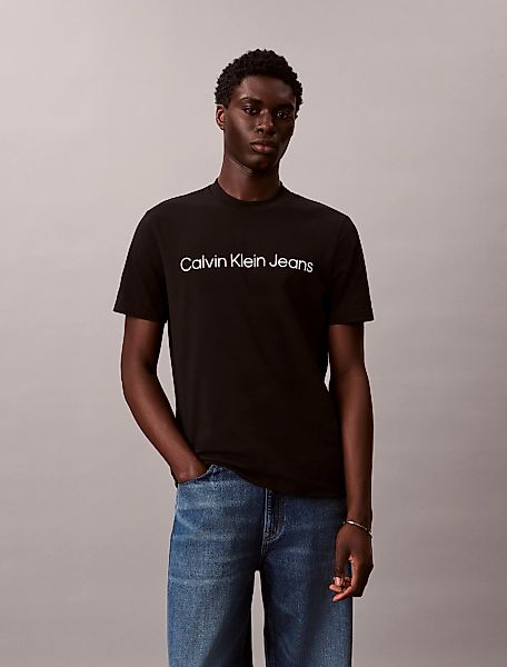 Calvin Klein Jeans T-Shirt Rundhalsausschnitt, Regular Fit, Logoschriftzug günstig online kaufen