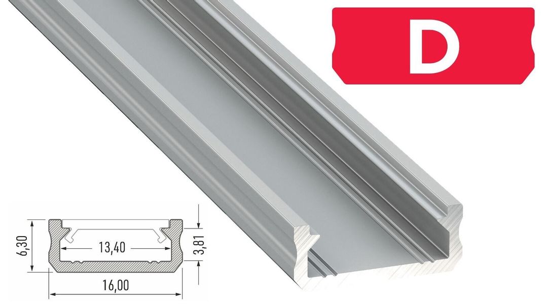 COFI 1453 Rahmenprofil LED Aluminium Profil günstig online kaufen