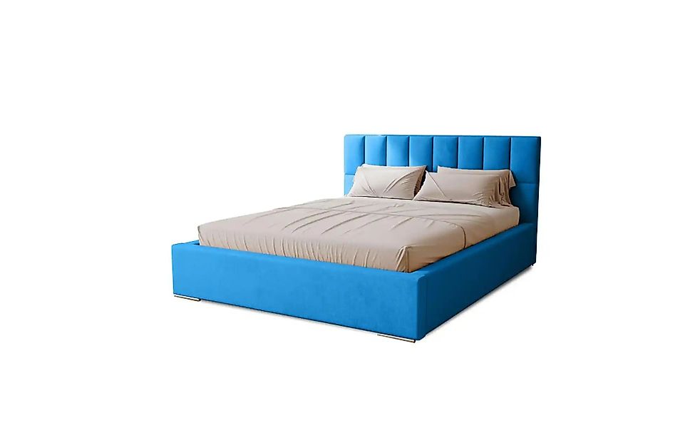 Polsterbett mit Stauraum Draven ¦ blau ¦ Maße (cm): B: 135 H: 100 Betten > günstig online kaufen