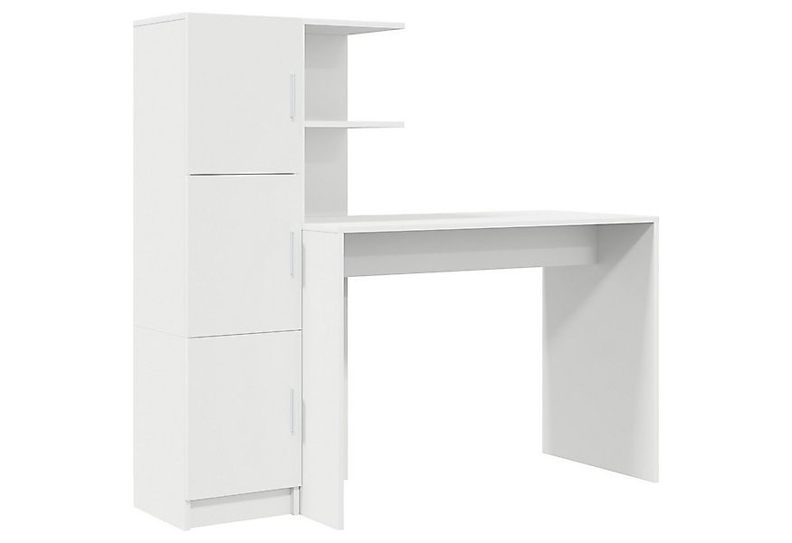 vidaXL Schreibtisch Schreibtisch 2 pcs Weiß (2-St) günstig online kaufen