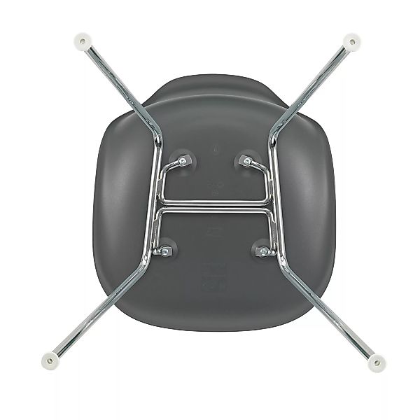 Vitra - Eames Plastic Side Chair DSX Gestell verchromt - granitgrau/Sitzsch günstig online kaufen
