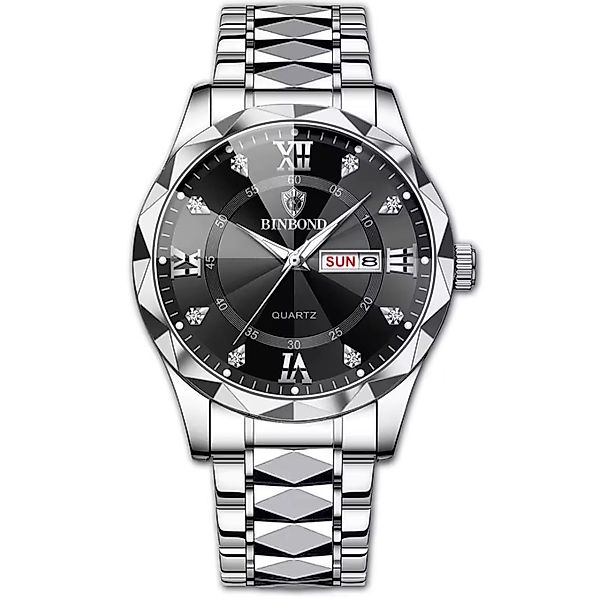 BinBond Quarzuhr Multifunktionsuhr Armbanduhr Chronograph Herrenuhr günstig online kaufen