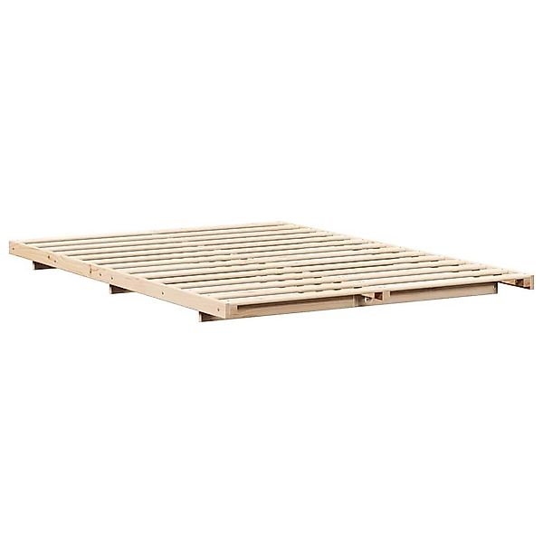 vidaXL Bett Bodenbettgestell Braun 160 x günstig online kaufen