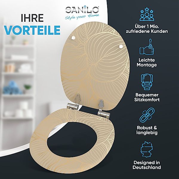 Sanilo WC Sitz mit Absenkautomatik Hosta, Hochwertiger und Stabiler Toilett günstig online kaufen