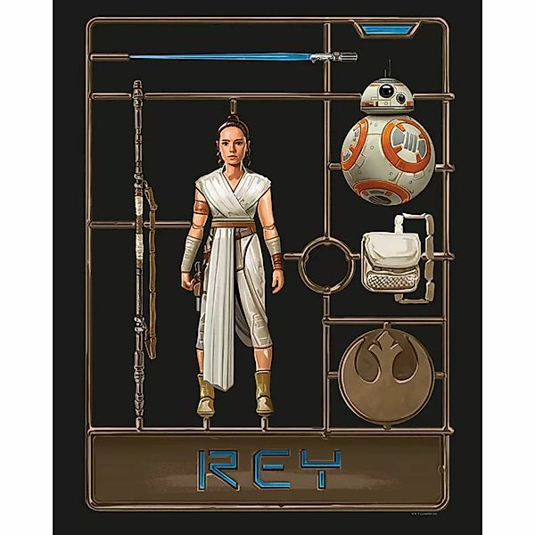 Komar Poster Star Wars Toy Rey Star Wars B/L: ca. 40x50 cm günstig online kaufen